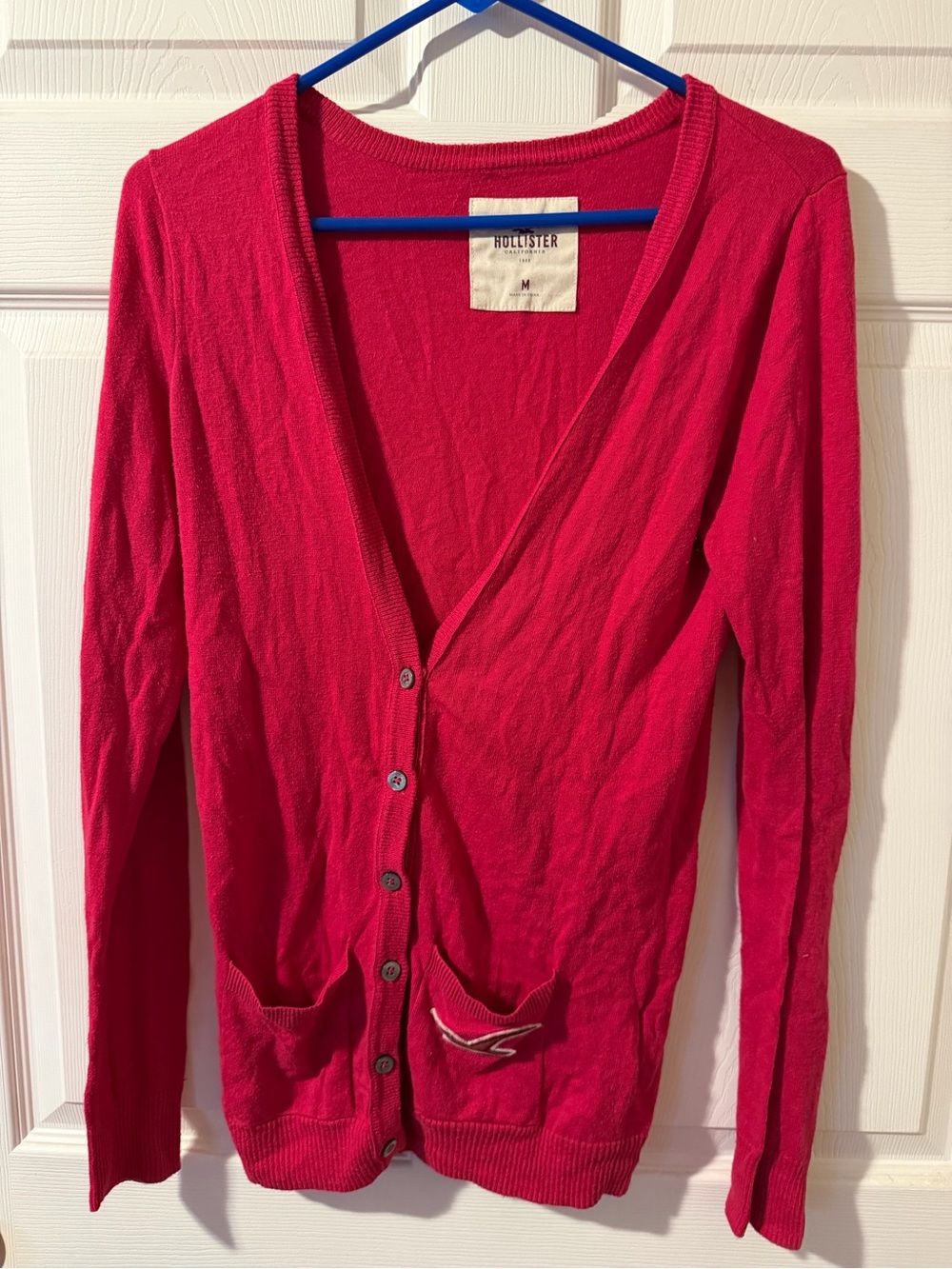 Hollister Women's Bright  Button-Front Cardigan